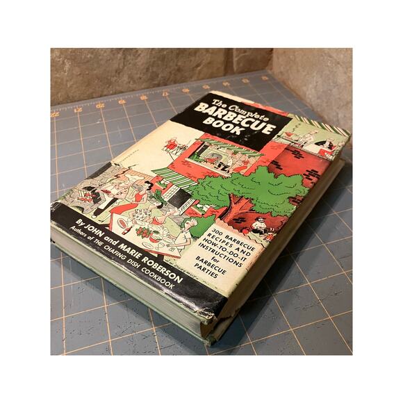 The Complete Barbecue Book HARDCOVER Dust Jacket ROBERSON DIY First Edition 1951 - Picture 3 of 10